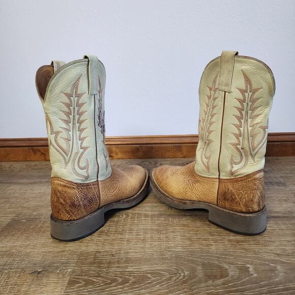 Vintage Tony Lama Kevin Fowler Signed Cowboy Crepe Roper Boots | Women's 6.5B - Picture 6 of 15